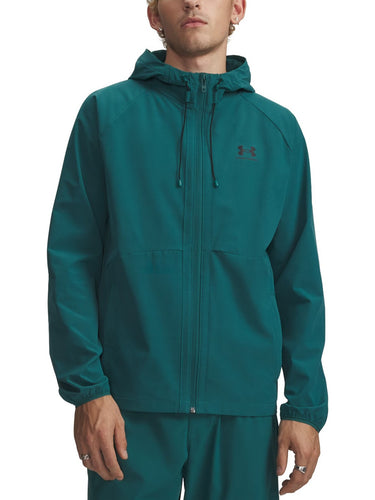Giacche Uomo Under Armour - Giacca Ua Stretch Woven Windbreaker - Turchese