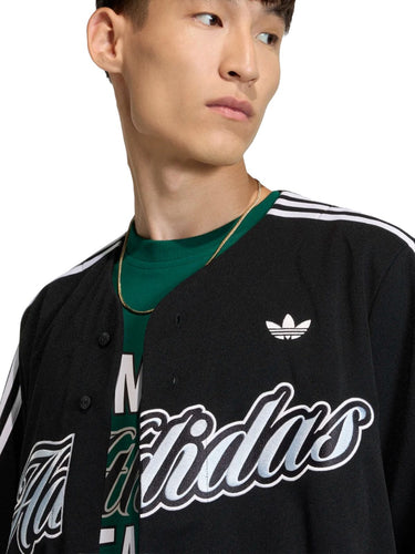 T-shirt Uomo Adidas - Jersey 3 Stripes - Nero