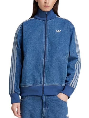 Felpe senza cappuccio Uomo Adidas - Track Top Adicolor Denim Firebird - Denim