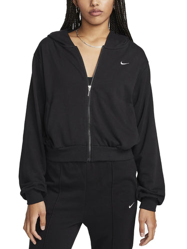 Felpe con cappuccio Donna Nike - Felpa Ampia In French Terry Full Zip Sportswear - Nero