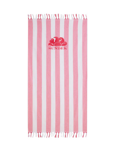 Teli mare Unisex Sundek - Telo Mare Fouta Jacquard Con Logo - Fucsia