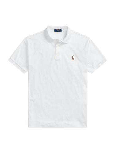Polo Uomo Ralph Lauren - Polo In Cotone Custom Slim-Fit - Bianco