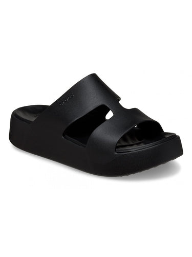 Sandali Donna Crocs - Getaway Platform H-Strap W - Nero