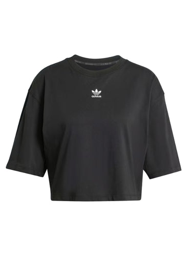 T-shirt Donna Adidas - Essential Crop Tee - Nero