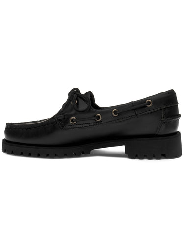 Scarpe da barca Donna Sebago - Scarpa Da Barca Ranger Waxy Woman - Nero