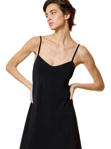 Vestiti casual Donna RRD - Surflex Light Long Wom Dress - Nero