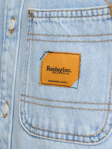 Camicie casual Uomo Replay - Camicia Replay - Denim