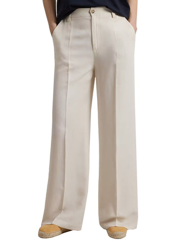Pantaloni Donna Woolrich - Lyocell Linen Pants - Avorio