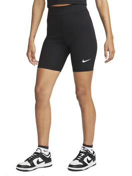 Bermuda Donna Nike - Sportswear Classics Shorts Modello Ciclista - Nero