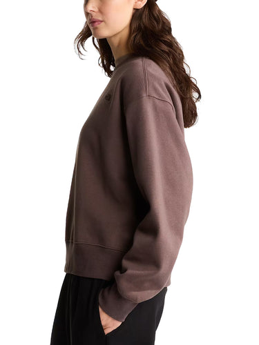 Felpe senza cappuccio Donna The North Face - Felpa Oversize Essential Simple Domeboxy Girocollo - Marrone