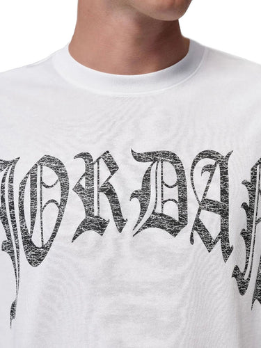 T-shirt Uomo Nike - T-Shirt Brooklyn Short Sleeve Gothic - Bianco