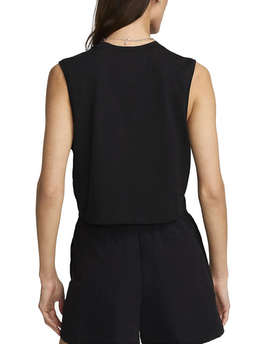 Canotte e top Donna Nike - Top Corto Senza Maniche Sportswear Club - Nero