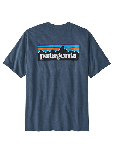 T-shirt Uomo Patagonia - Men's P-6 Logo Responsibili-Tee® - Blu