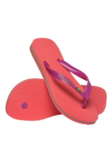 Infradito Uomo Havaianas - Brasil Logo - Corallo