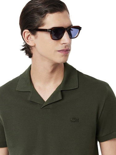 Polo Uomo Lacoste - Polo In Piquet Senza Bottoni - Verde