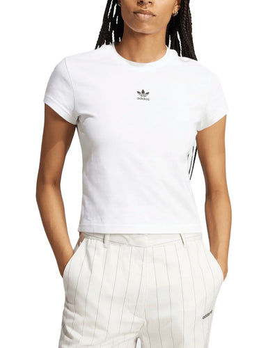 T-shirt Donna Adidas - T-Shirt Essentials Slim - Bianco