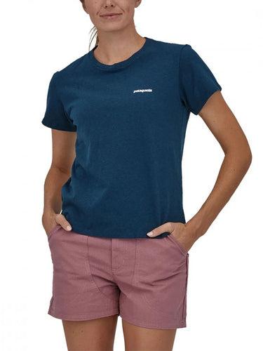 T-shirt Donna Patagonia - Women's P-6 Logo Responsibili-Tee® - Blu