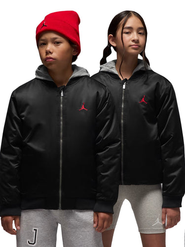 Giacche Ragazzi Unisex Jordan - Jordan Big Logo Hooded Bomber - Nero