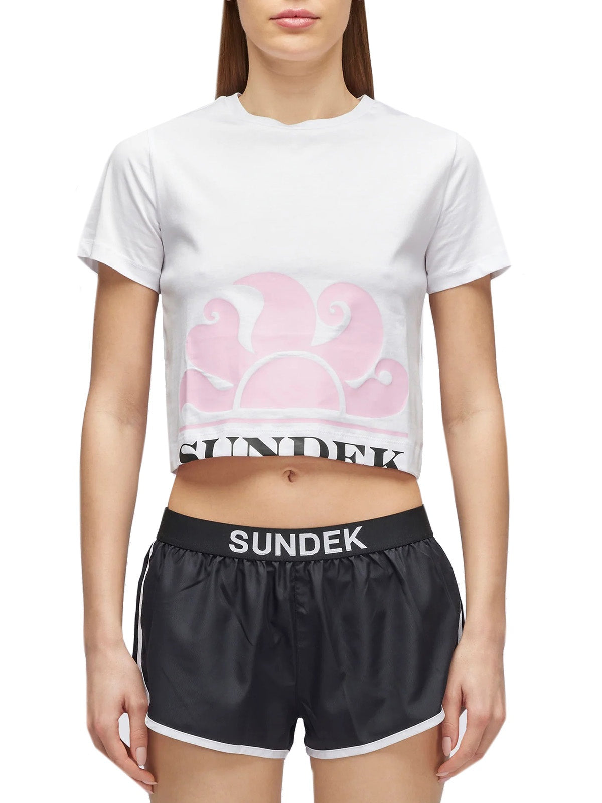 T-shirt Donna Sundek - T-Shirt Crop - Bianco