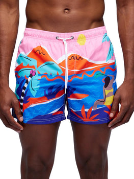 Pantaloncini e calzoncini Uomo Sundek - Costume Da Bagno Corto Vita Elasticata Stampato - Multicolore