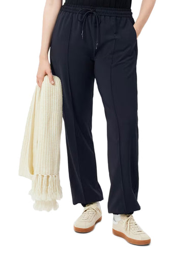 Pantaloni Donna Lacoste - Pantaloni Da Tuta Oversize In Misto Lana - Blu