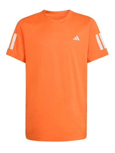 Magliette Ragazzi Unisex Adidas - T-Shirt Da Tennis Club - 3 Stripes Junior - Arancione