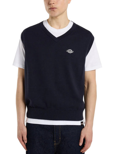 Gilet Uomo Dickies - Gilet In Maglia Summerdale - Blu