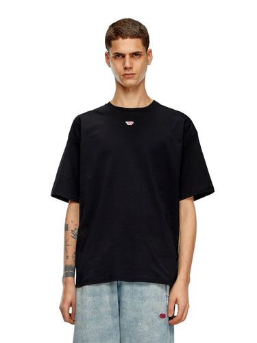 T-shirt Uomo Diesel - T-Boxt-D T-Shirt Con Patch D Ricamato - Nero