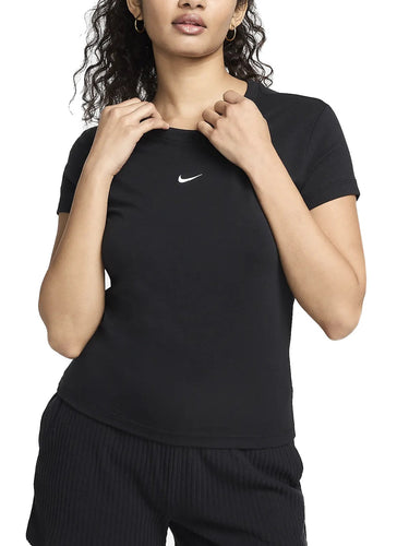 T-shirt Donna Nike - T-Shirt Nike Sportswear Chill Knit - Nero
