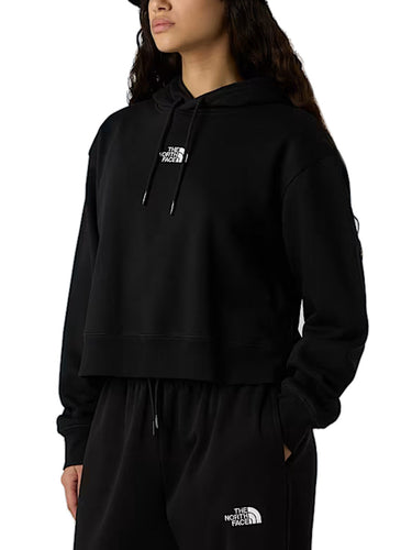 Felpe con cappuccio Donna The North Face - Felpa Con Cappuccio Corta In Vita Essential - Nero