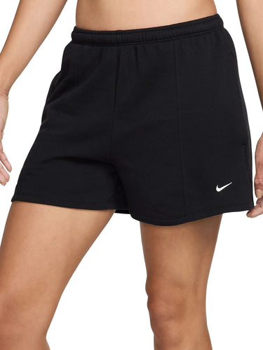 Pantaloncini Donna Nike - Short In French Terry A Vita Media - Nero
