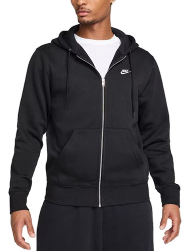 Felpe con cappuccio Uomo Nike - Felpa Con Zip E Cappuccio In Fleece - Nero