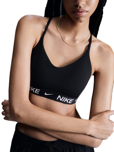 Canotte e top Donna Nike - Top Indy Light Support Imbottito Regolabile - Nero