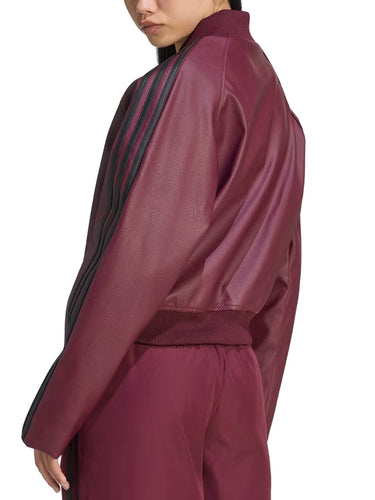 Giacche Donna Adidas - Pleather Sst Tracktop - Bordeaux