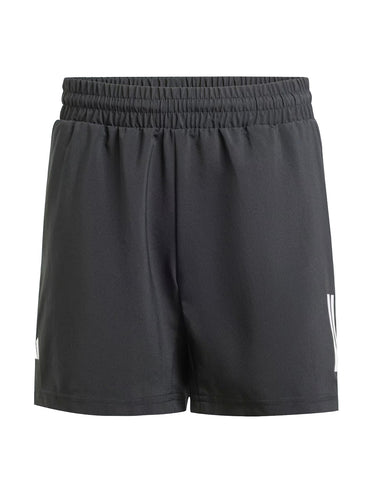 Pantaloncini Ragazzi Unisex Adidas - Short Tennis Club 3 Stripes Jr - Nero