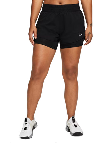 Pantaloncini Uomo Nike - Shorts Nike One Dri-Fit 2 In 1 - 8Cm - Nero
