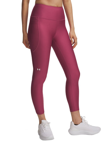 Pantaloni Donna Under Armour - Leggings Heatgear® No-Slip Waistband Ankle - Fucsia