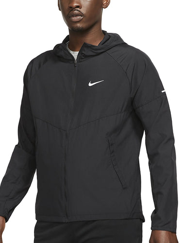 Giacche Uomo Nike - Giacca Da Running Nike Miler - Nero