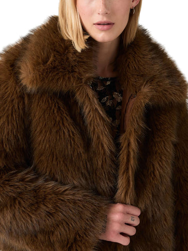 Giacche Donna Levi's - Giacca Laney Faux Fur - Marrone