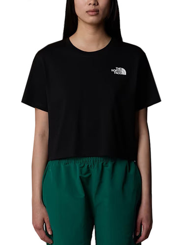 T-shirt Donna The North Face - W's Simple Dome Cropped Slim Tee - Nero