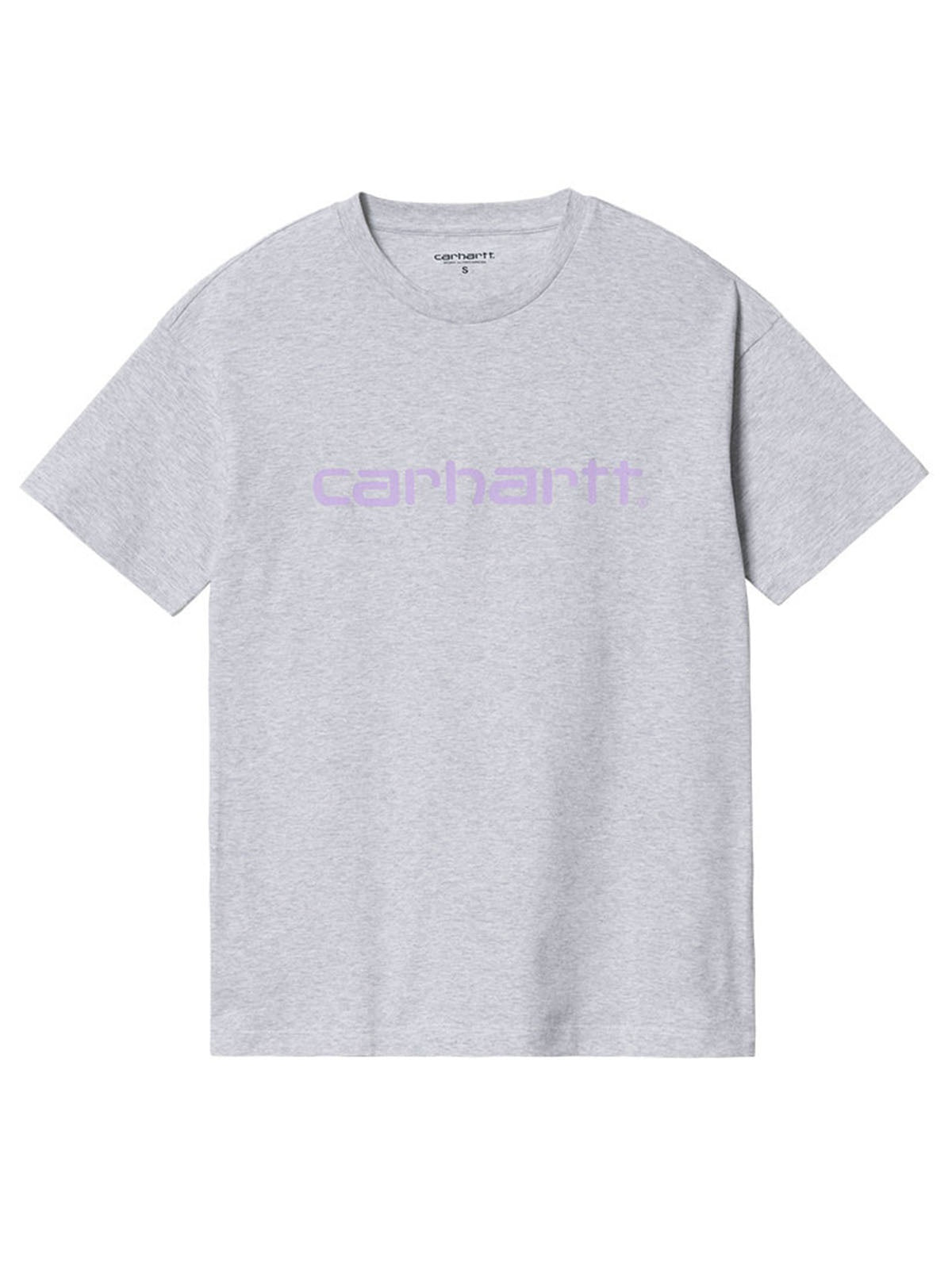 T-shirt Donna Carhartt Wip - W' S/S Script T-Shirt - Grigio
