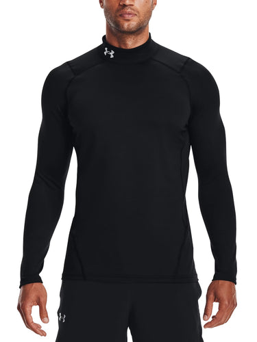 Maglie Uomo Under Armour - Maglia Mock Coldgear Fitted - Nero