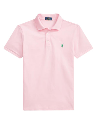 Polo Uomo Ralph Lauren - Polo In Piqué Stretch Slim-Fit - Rosa
