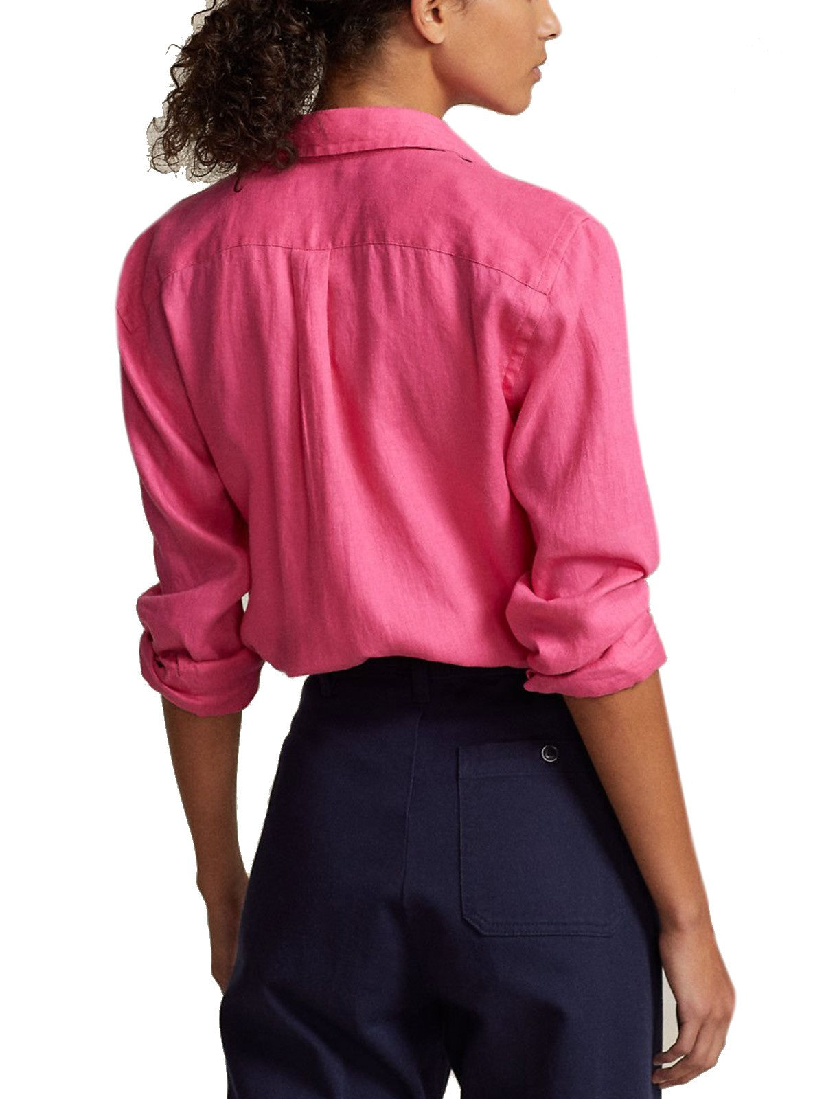 Bluse e camicie Donna Ralph Lauren - Camicia In Lino Relaxed-Fit - Rosa