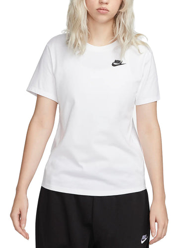 T-shirt Donna Nike - T-Shirt Sportswear Club Essentials - Bianco
