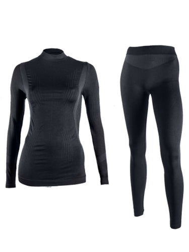 Maglie Donna Iron-ic - Kit Promo - T-Shirt + Panta Thermic -5° / +20° - Nero