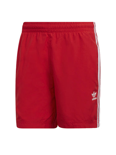 Pantaloncini e calzoncini Uomo Adidas - Adicolor Classics 3-Stripes Swim Shorts - Rosso