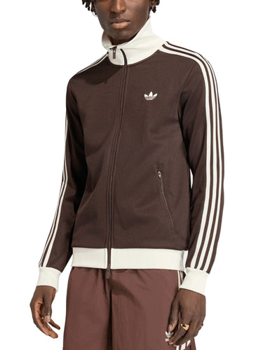 Felpe senza cappuccio Uomo Adidas - Felpa Track Top Iconic - Marrone