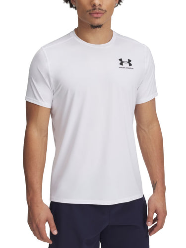 T-shirt Uomo Under Armour - Maglia A Maniche Corte Heatgear Fitted - Bianco