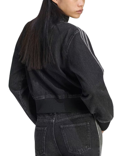 Giacche Donna Adidas - Giacca In Denim Firebird - Nero